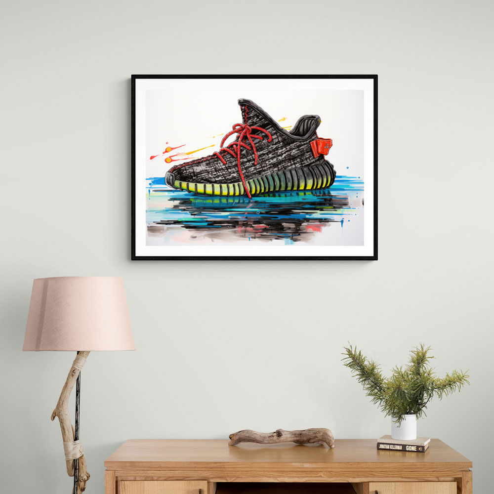Graffiti shop yeezy on sale